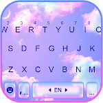Purple Sky Aesthetic Keyboard Background screenshot-app