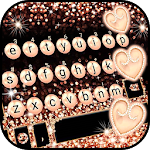 Gold Rose Pearl Luxury Keyboard screenshot-app