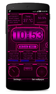 Device Info Live WallPaper screenshot-app