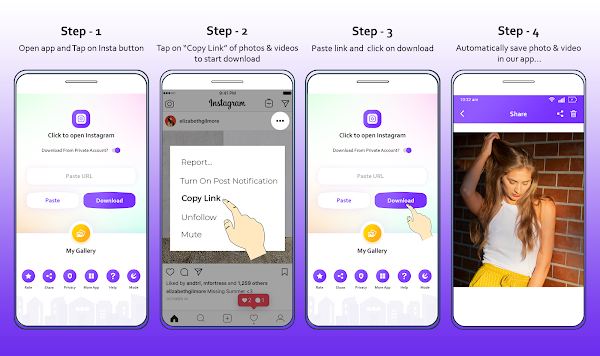 InstaSaver screenshot-app