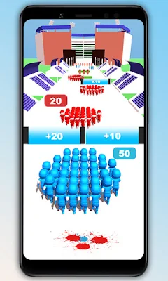 Count Crowd Run Mob Clash 3D screenshot-app