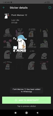 Stickers de Flork Memes para WhatsApp screenshot-app
