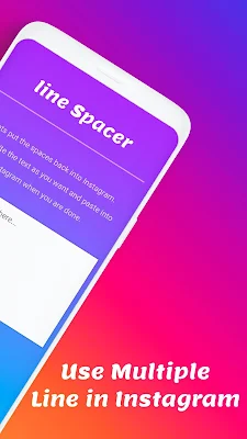 line space for insta : Best Bio Maker screenshot-app