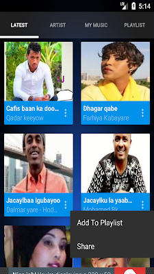 Masuul Somali music app (BY MAALMO) screenshot-app