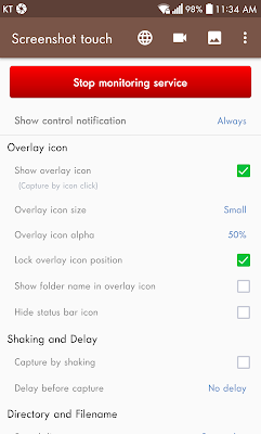Screenshot touch screenshot-app