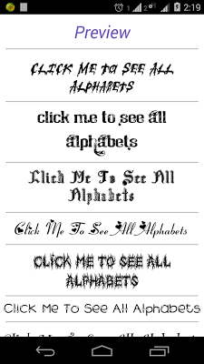 Font Styles screenshot-app