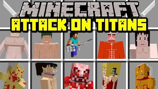 Attack On Titans Mod Minecraft screenshot-app