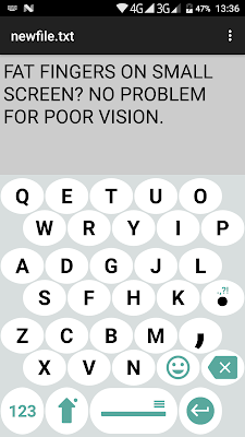1C Big Keyboard screenshot-app
