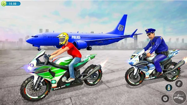 Police bike Stunt Bike Racing screenshot-app