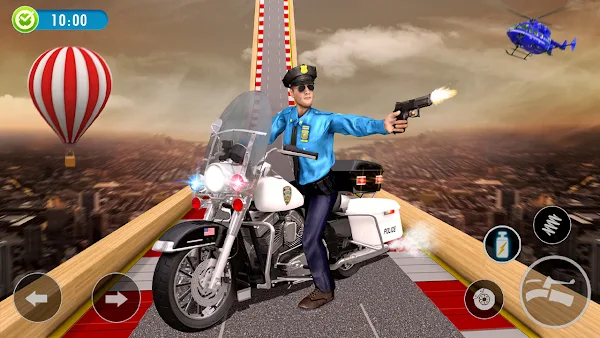 Police bike Stunt Bike Racing screenshot-app