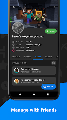 Pockethost: On-Demand Server screenshot-app