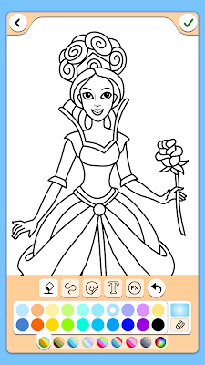 Princess Coloring Game screenshot-app