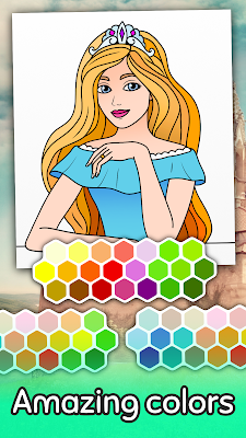 Princess Coloring Game screenshot-app