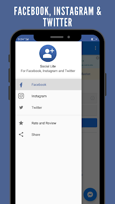 Social Lite for Facebook, Instagram & Twitter screenshot-app