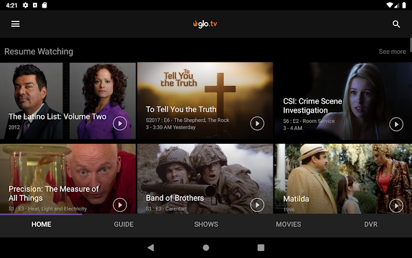 Glo TV screenshot-app