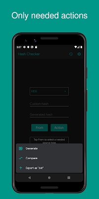 Hash Checker: MD5, SHA-1/224/256/384/512, CRC-32 screenshot-app