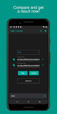 Hash Checker: MD5, SHA-1/224/256/384/512, CRC-32 screenshot-app