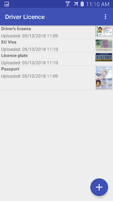 Driver Licence : Secure Docs Storage screenshot-app
