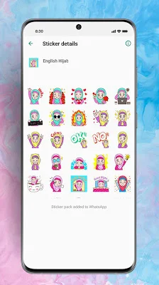 Sticker Hijab Muslimah Cantik WaStickerApps screenshot-app