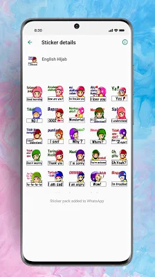 Sticker Hijab Muslimah Cantik WaStickerApps screenshot-app