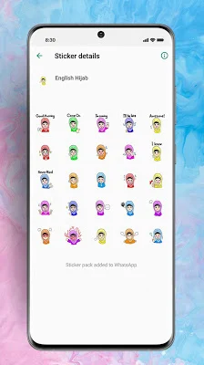 Sticker Hijab Muslimah Cantik WaStickerApps screenshot-app