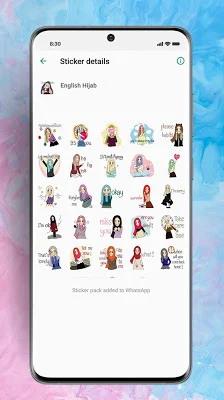 Sticker Hijab Muslimah Cantik WaStickerApps screenshot-app