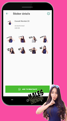 Sticker Cewek Montok Dan Cantik For WAStickerApps screenshot-app