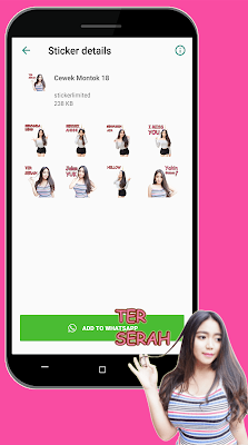 Sticker Cewek Montok Dan Cantik For WAStickerApps screenshot-app
