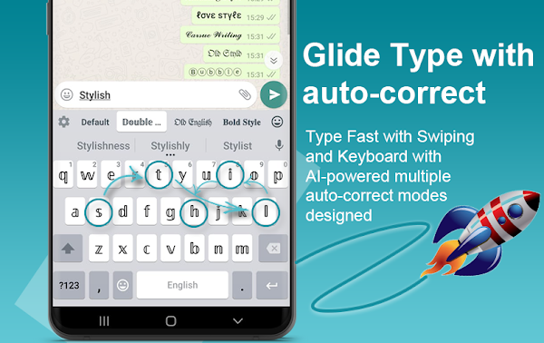 Stylish Keyboard - Fonts Style & RGB Themes screenshot-app