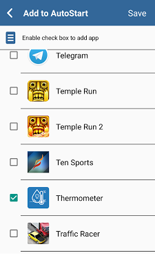 AutoStart App Manager screenshot-app