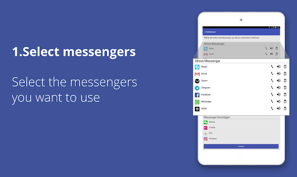 Tablet Messenger screenshot-app