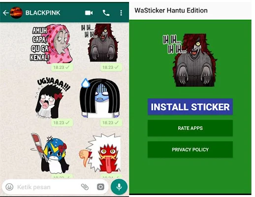 WA Sticker Hantu Gaul for Whatsapp screenshot-app