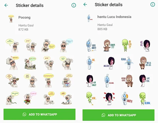 WA Sticker Hantu Gaul for Whatsapp screenshot-app