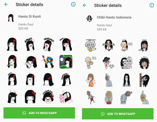 WA Sticker Hantu Gaul for Whatsapp screenshot-app