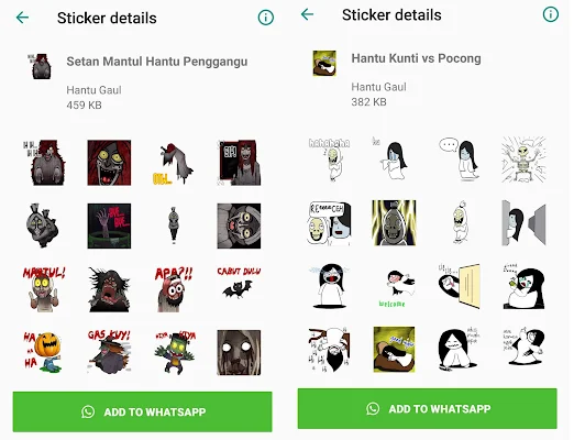 WA Sticker Hantu Gaul for Whatsapp screenshot-app