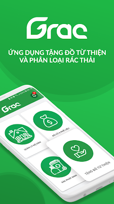 GRAC tặng đồ và ve chai công nghệ screenshot-app