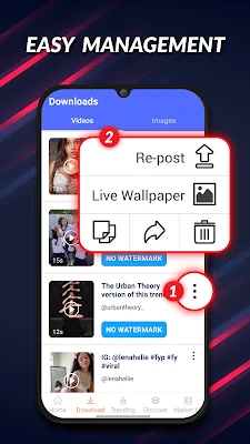 Video Downloader for TikTok screenshot-app