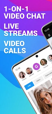 Live stream & random talk chat screenshot-app