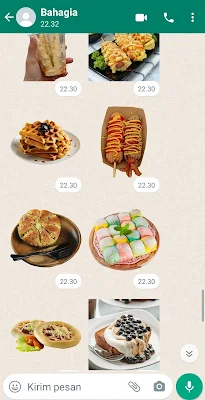 Stiker Makanan Kekinian Viral screenshot-app