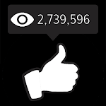 Video like. Subscribers, views and likes. screenshot-app