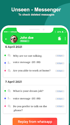 Onlog For Whatsapp screenshot-app