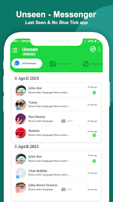 Onlog For Whatsapp screenshot-app