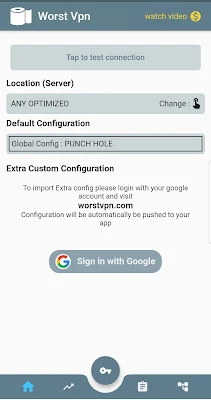 WORST VPN screenshot-app