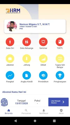 eHRM PUPR screenshot-app