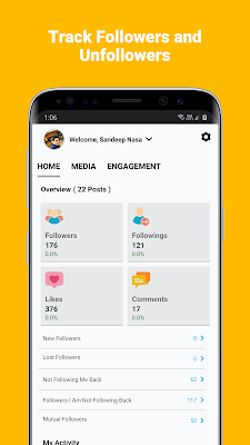 Insights - Follower Analyzer For Instagram screenshot-app
