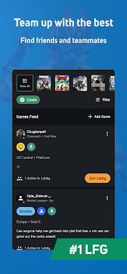 GamerLink LFG - Find Friends and Teammates! screenshot-app
