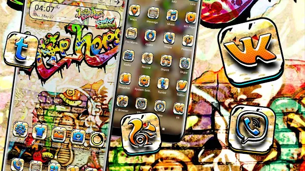 Graffiti Theme Launcher screenshot-app
