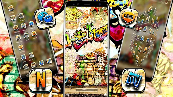 Graffiti Theme Launcher screenshot-app