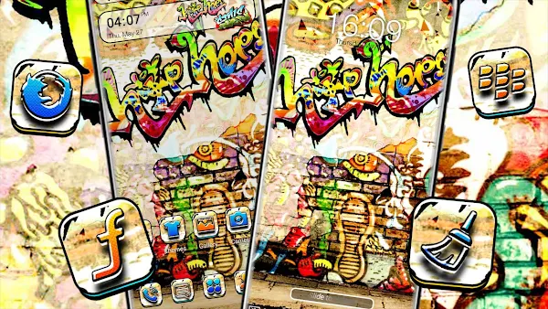 Graffiti Theme Launcher screenshot-app