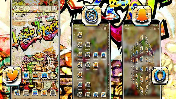 Graffiti Theme Launcher screenshot-app